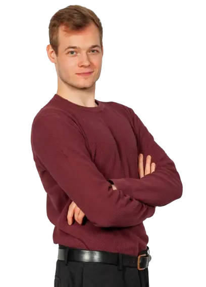 Portrætbillede af Frederik (brugt på 'Om os'-siden). Målrettet private equity og premium webdesign.