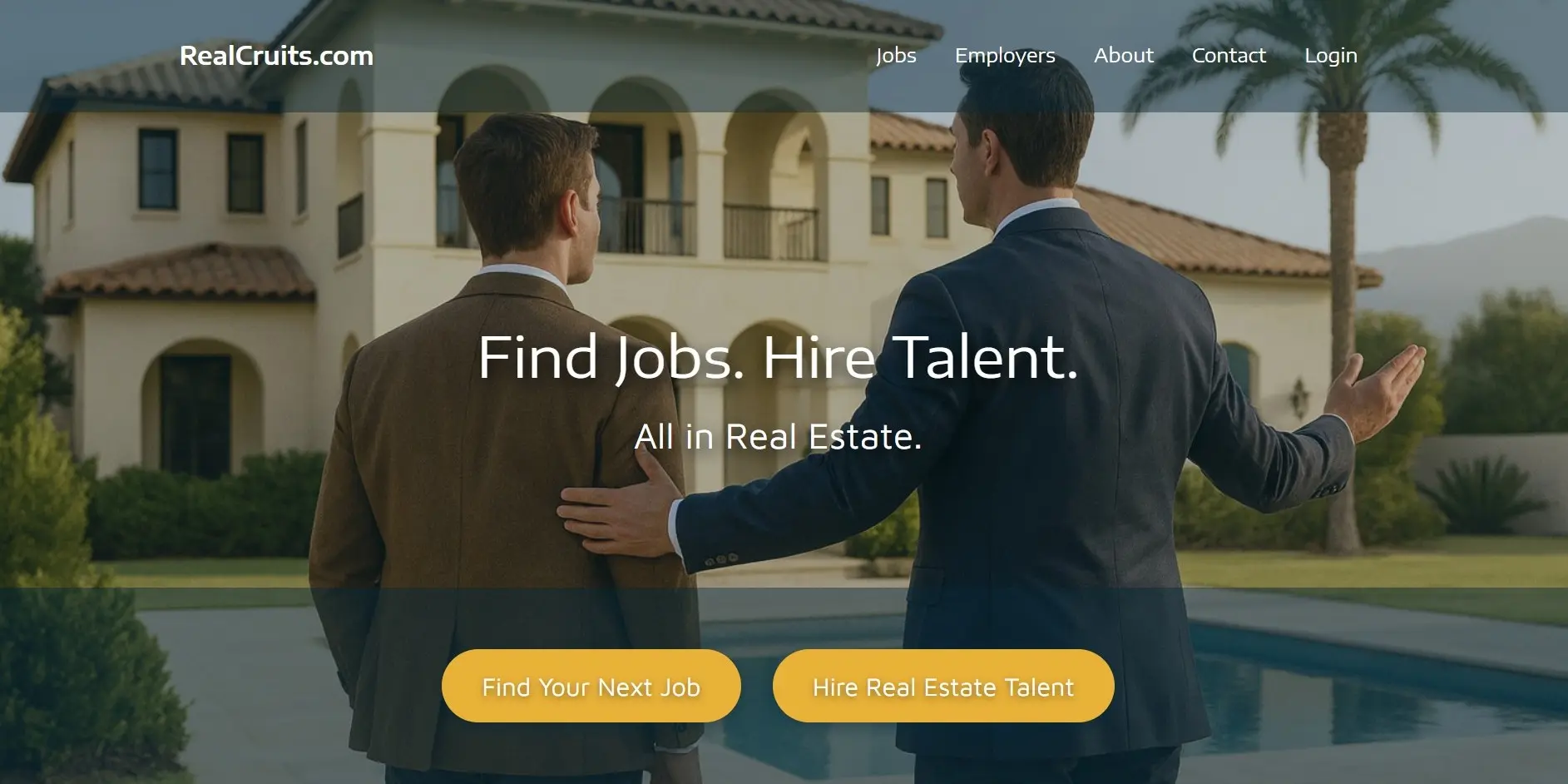 RealCruits er en jobplatform for ejendomsbranchen i Spanien, hvor kandidater og arbejdsgivere kan mødes direkte uden nogen form for mellemmand.